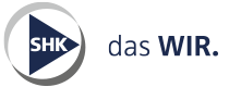 Das Logo der SHK eG mit dem Claim "das WIR."