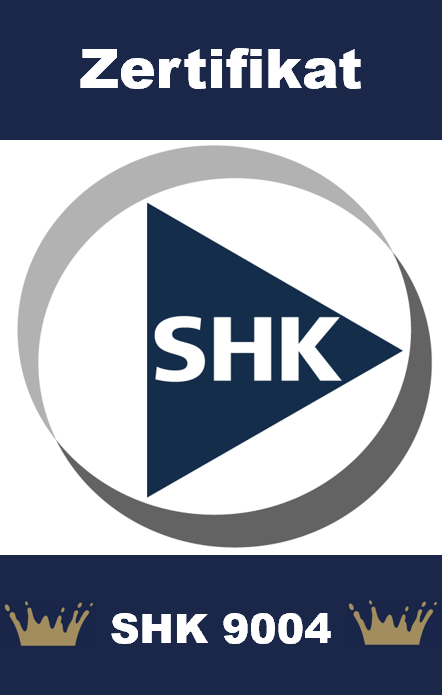 Das SHK 9004 Zertifizierungssiegel
